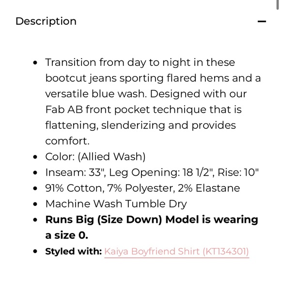 Like new Kut from the Kloth Natalie High Rise Bootcut Jean size 8 - Picture 9 of 9